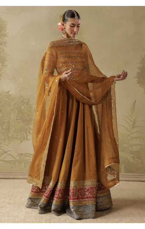 Gold Leaf Lehnga Choli